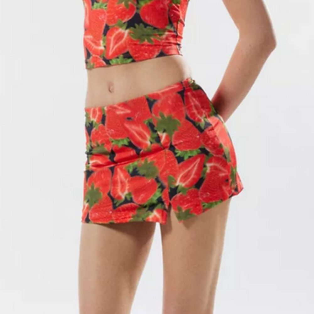 Silence + Noise Ayla Strawberry Mini Skirt